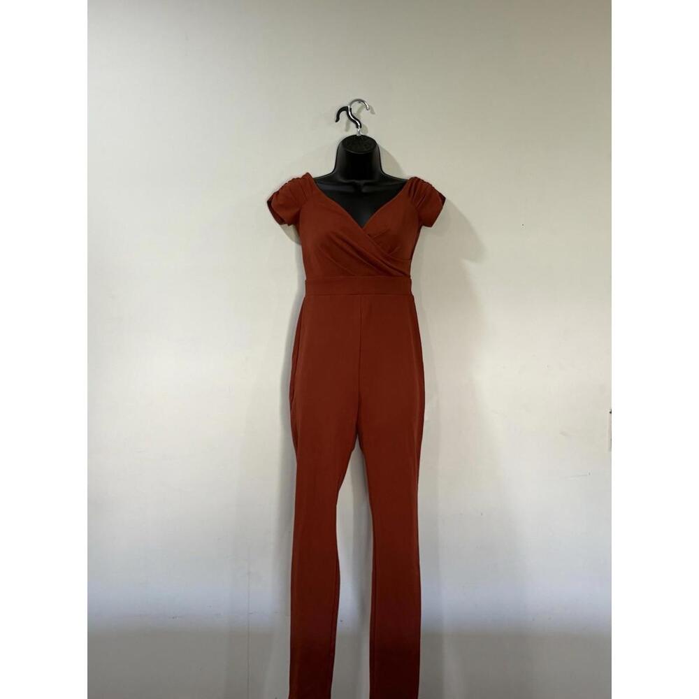 Windsor Rust Colored Jumpsuit Monochrome